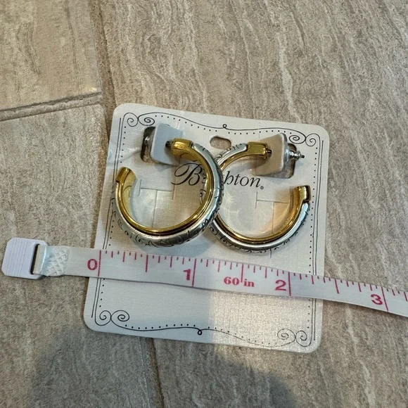 Brighton Venezia Two-Tone Hoop Earrings - Picture 3 of 5